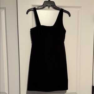 Aerie Offline Asymmetrical Black Sports Dress with built in Shorts, Small